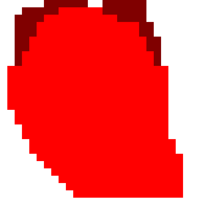 Mosaic — a red apple