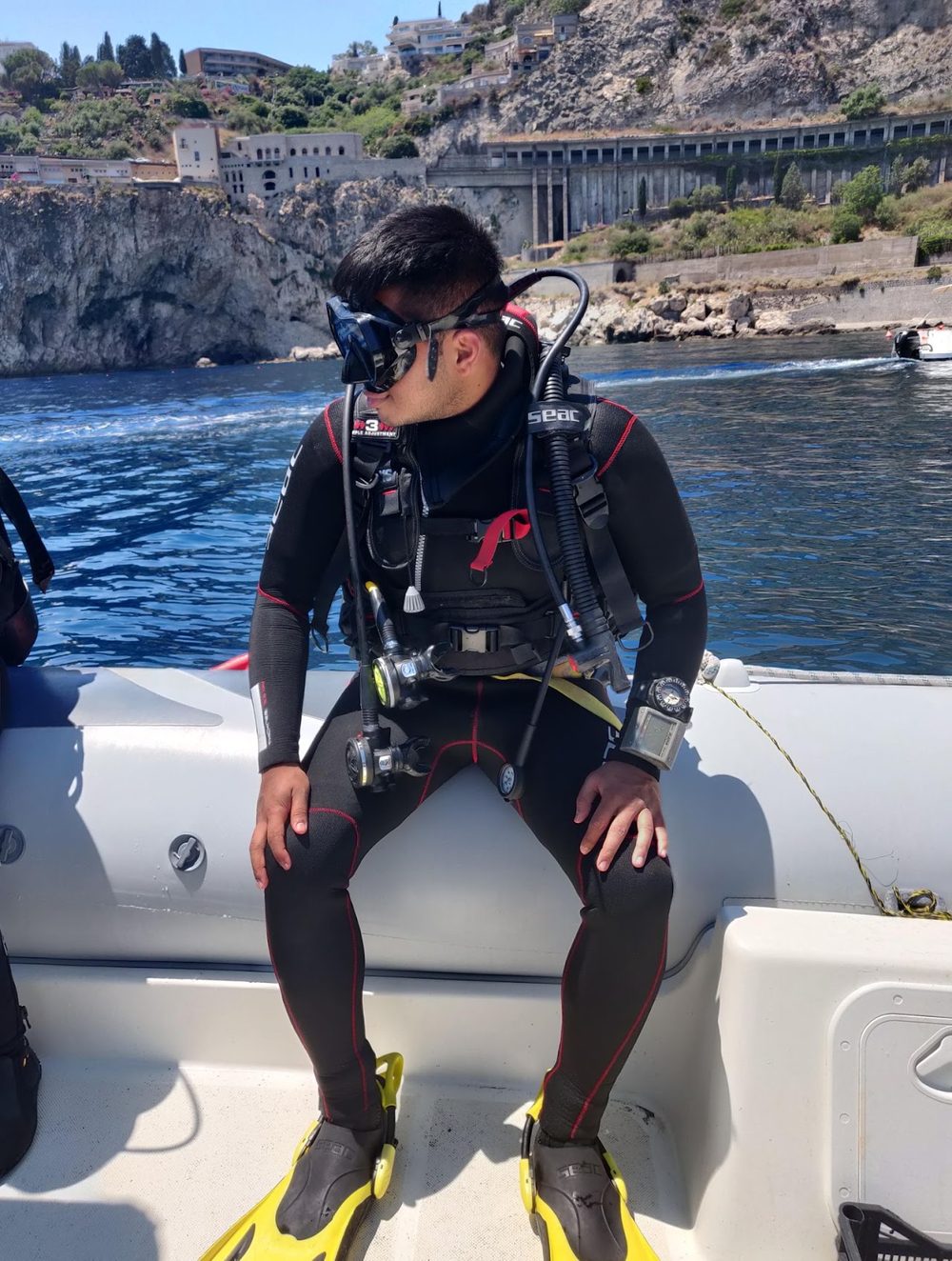 Open-water dive
