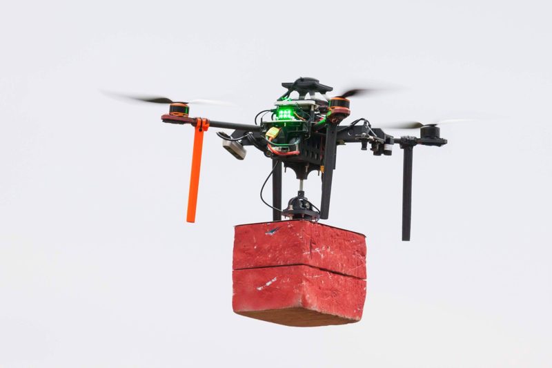 UAV with electromagnetic grasping mechanism